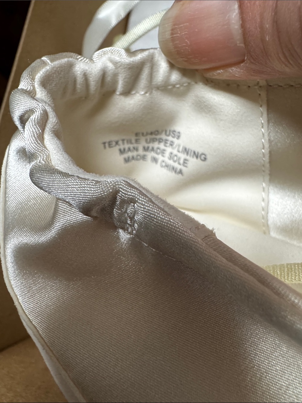VIVAIA Women's Satin Lace-Up Sneakers in Ivory - Picture 3 of 8